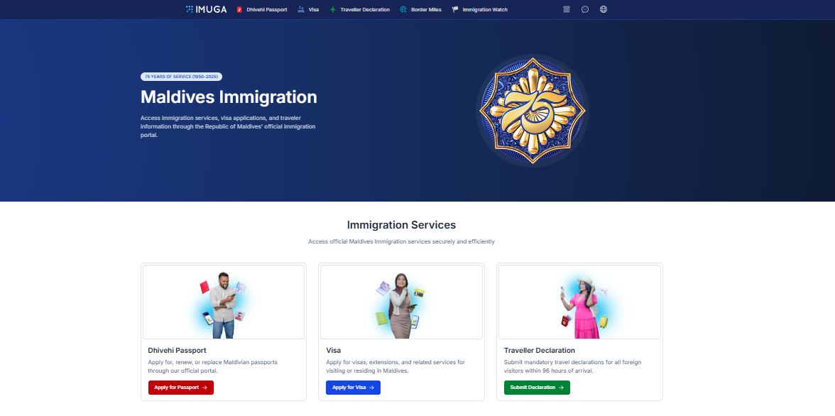 IMUGA Form for Maldives Travel