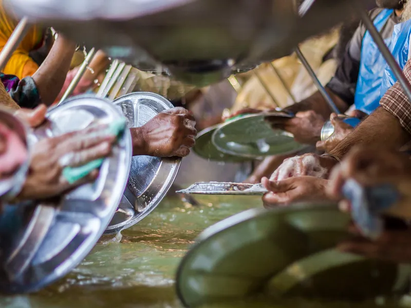 Seva at Golden Temple