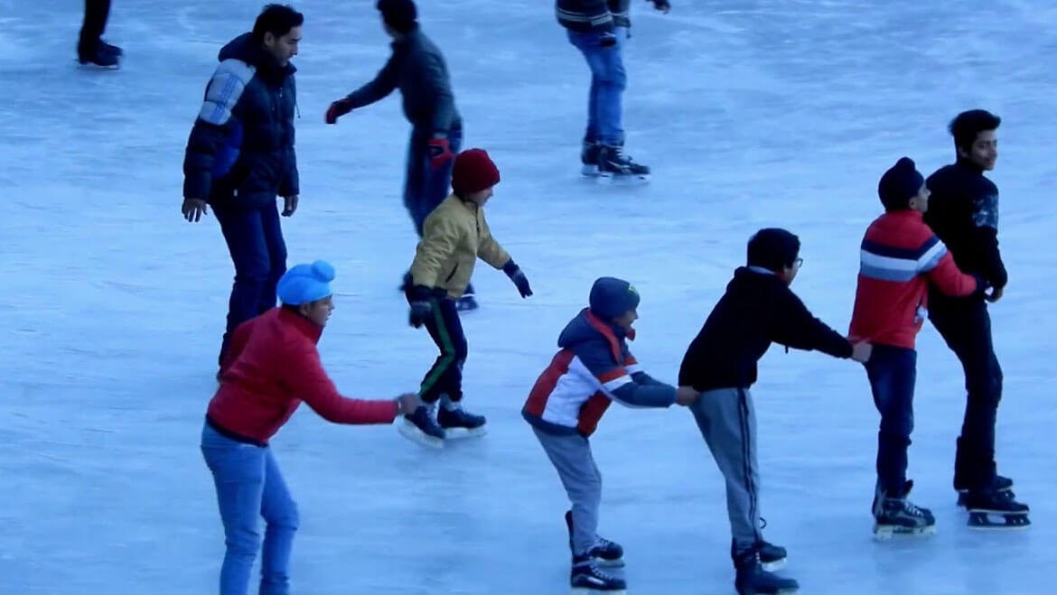 Enjoy Skating at the natural ice skating rink