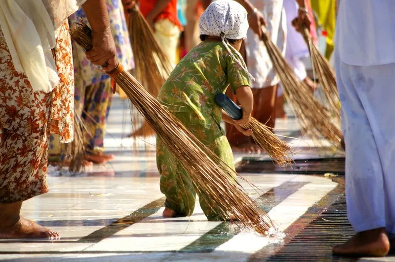 Seva At Golden Temple