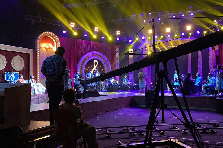 Live shooting during Bollywood studio tour