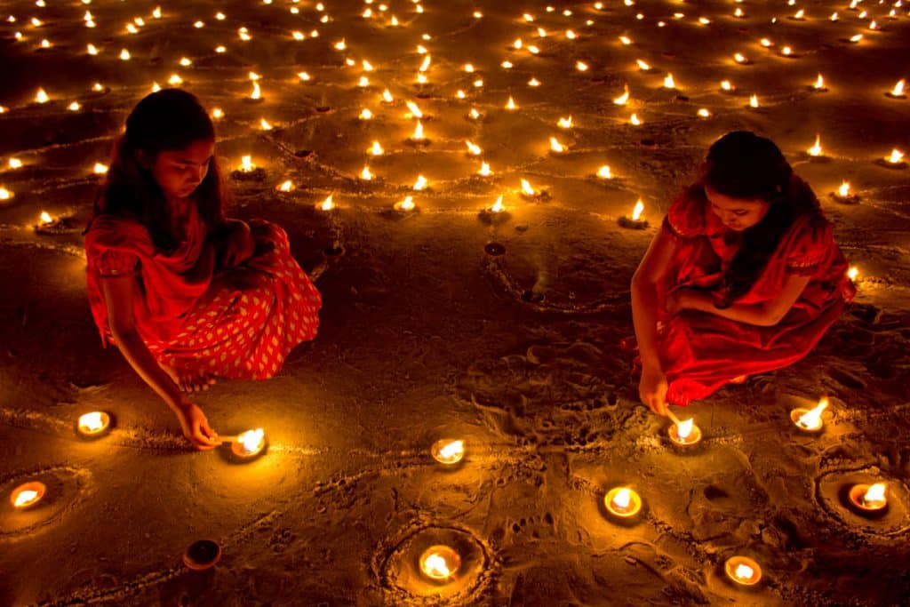Diwali celebration in different parts of the country